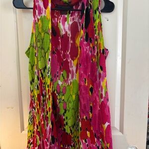 Colorful Sleeveless Blouse vest